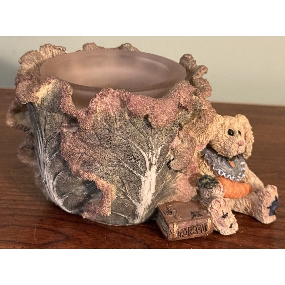 Boyds Bear Daphne In The Cabbage Patch‎ Votive Candle Holder Figurine 27750